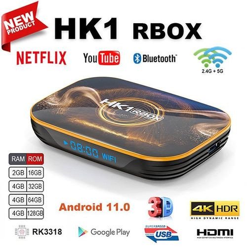 HK 1 Rbox 4Go /64Go Android Tv Box -6k